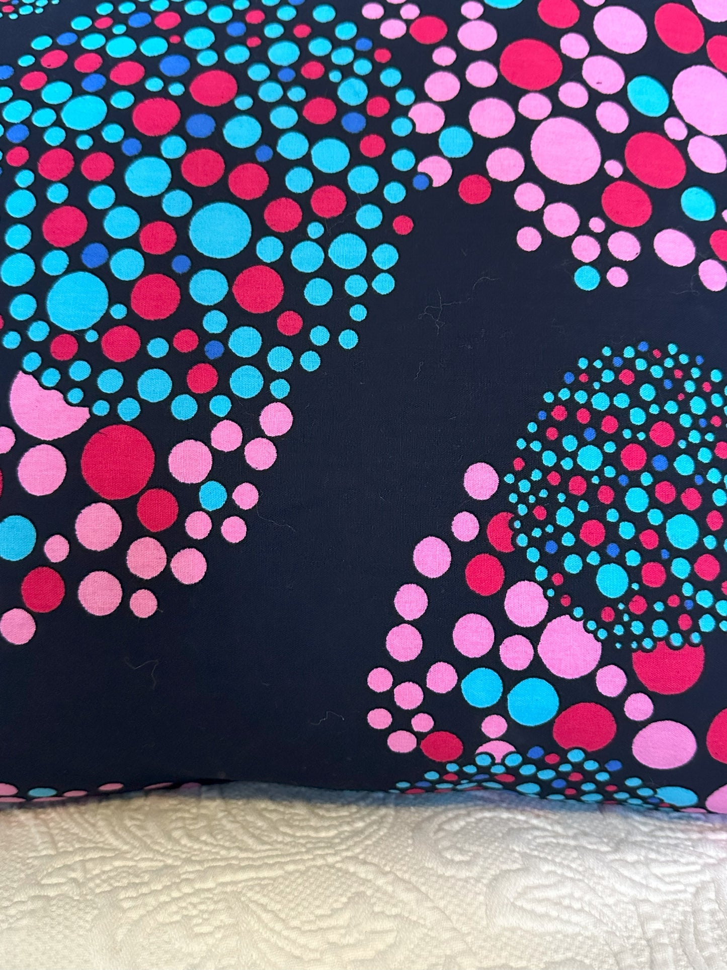 African Wax Fabric Fireworks 18-Inch Square Pillow Cover