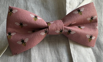 Bee Chic Bow Tie, Mauve, Pre-Tied