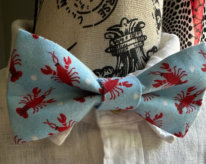 Red Lobster Bow Tie, Pre-Tied on Adjustable Strap