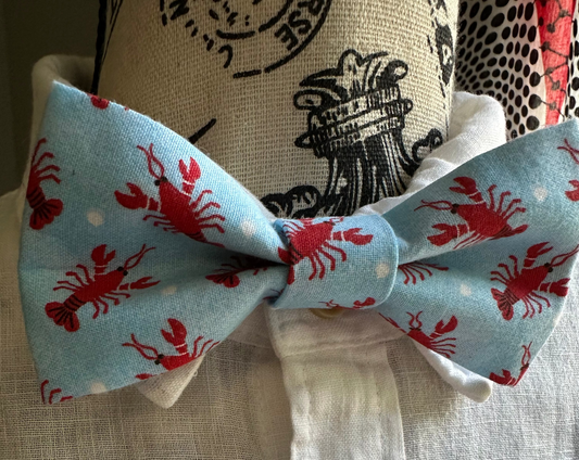 Red Lobster Bow Tie, Pre-Tied on Adjustable Strap