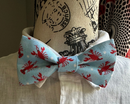 Red Lobster Bow Tie, Pre-Tied on Adjustable Strap