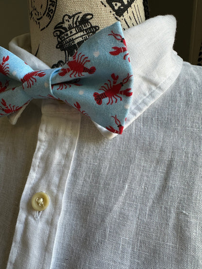 Red Lobster Bow Tie, Pre-Tied on Adjustable Strap