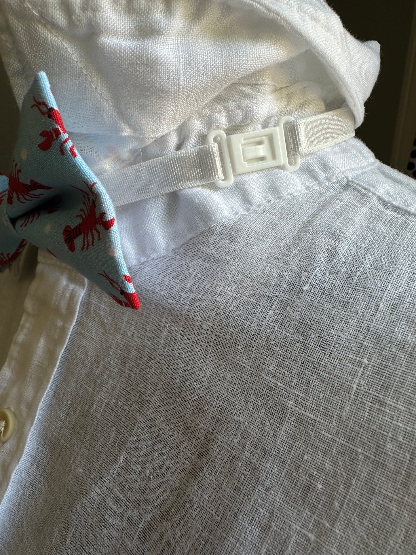 Red Lobster Bow Tie, Pre-Tied on Adjustable Strap