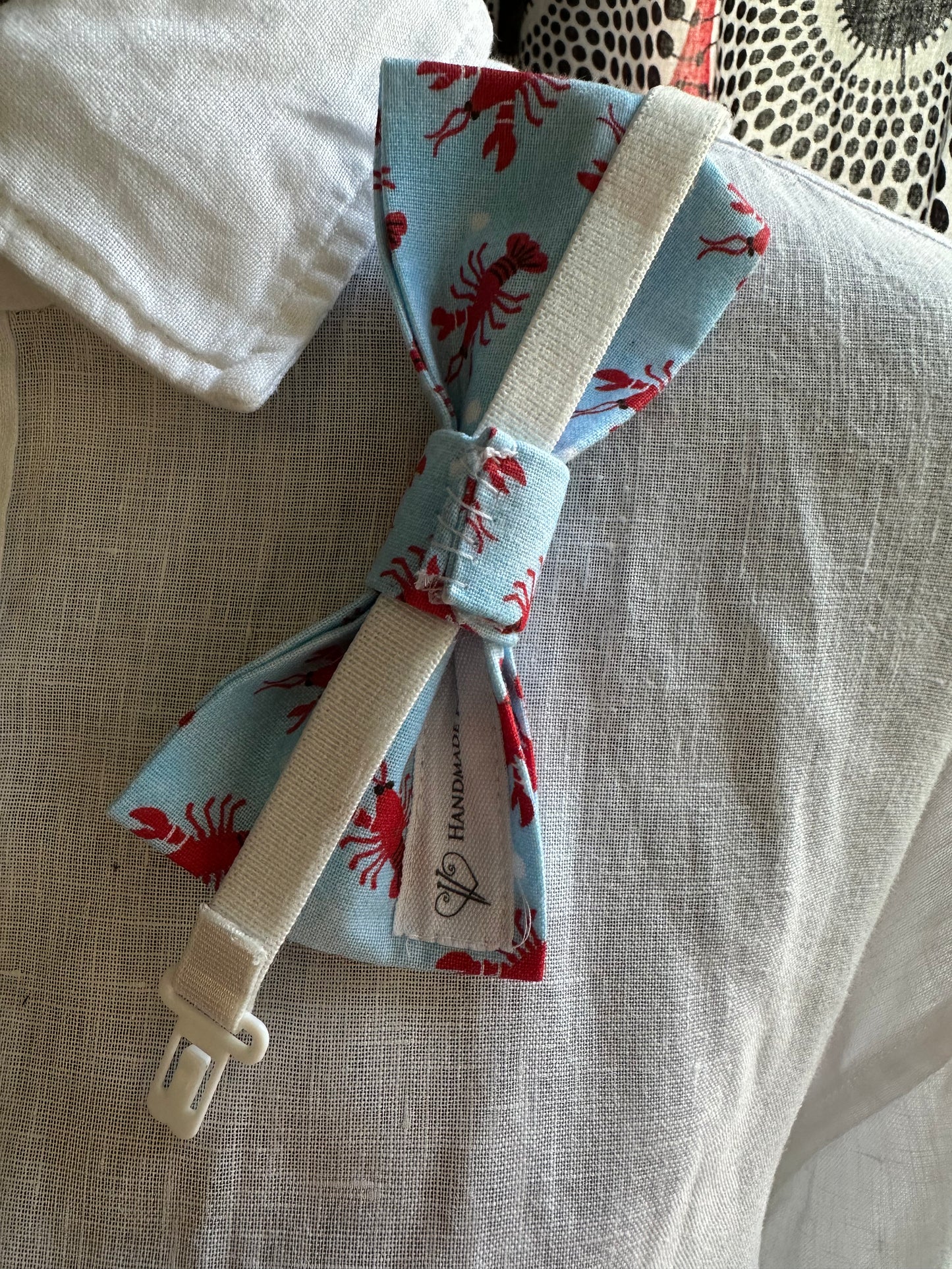 Red Lobster Bow Tie, Pre-Tied on Adjustable Strap