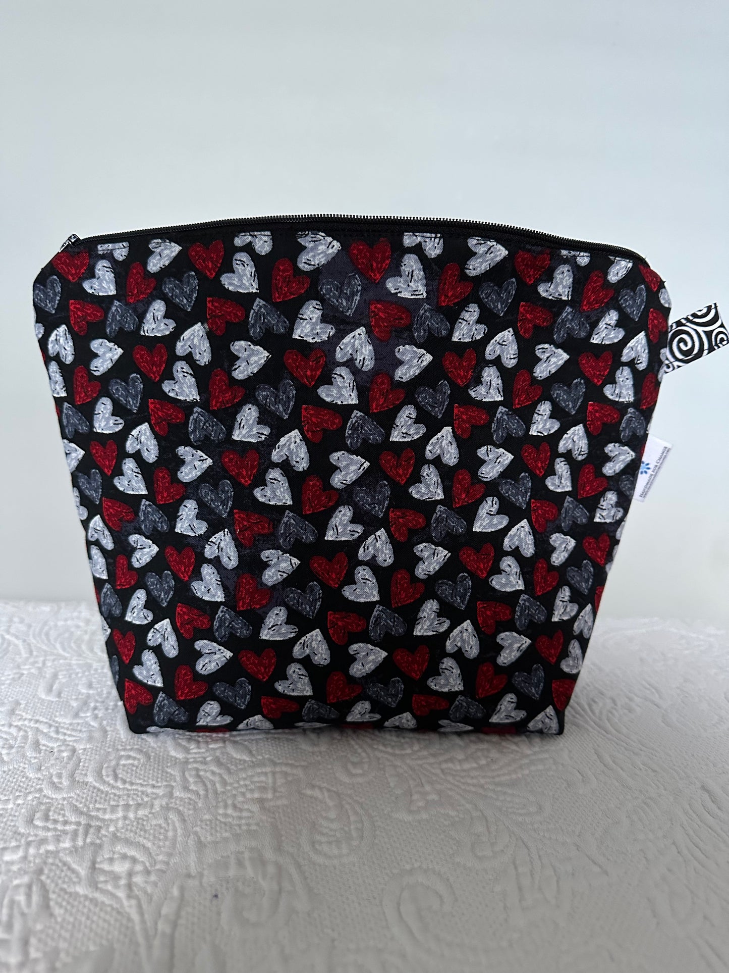 Charming Hearts Cosmetic/Toiletry/Lingerie/Project Bag