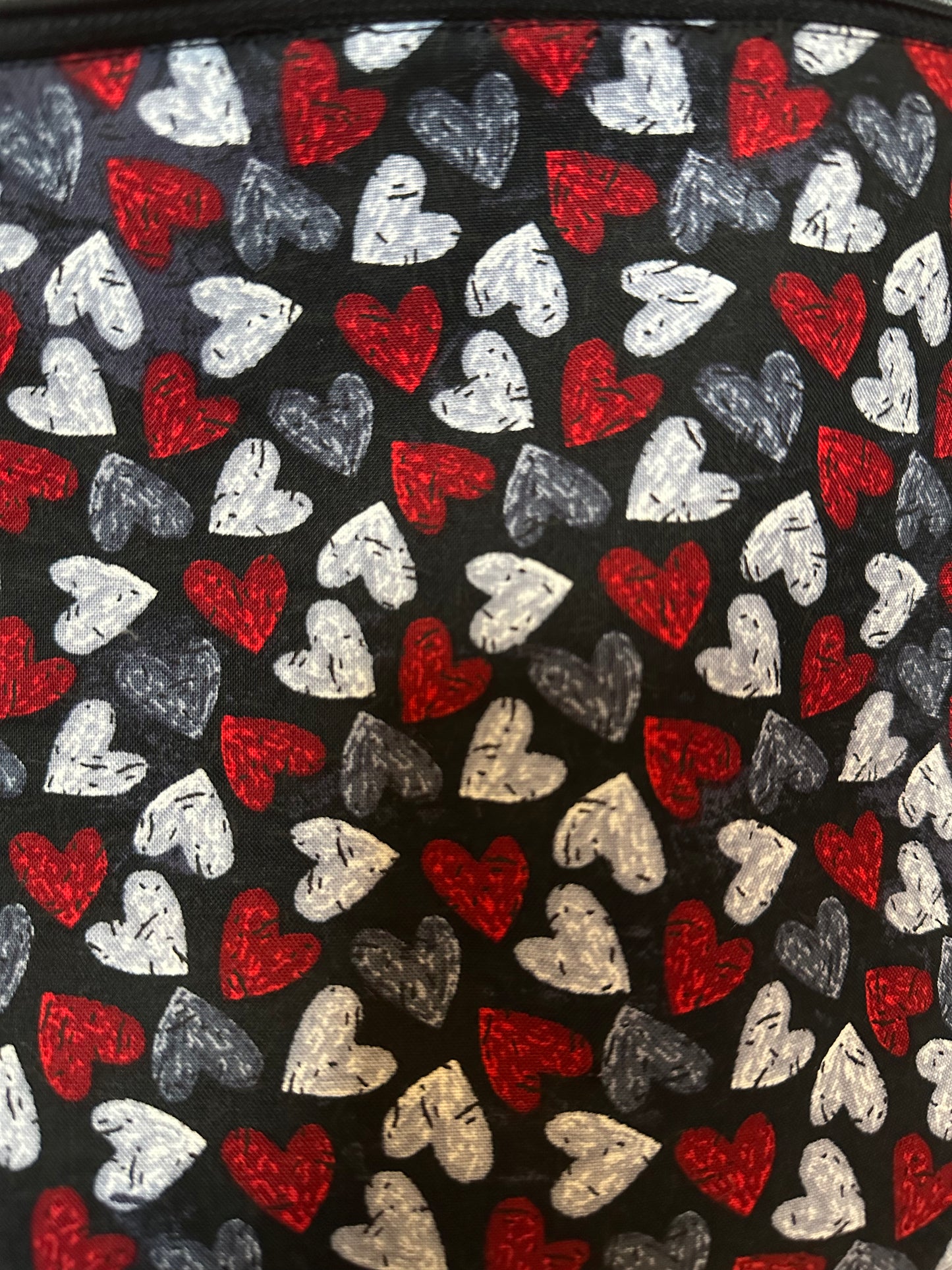 Charming Hearts Cosmetic/Toiletry/Lingerie/Project Bag